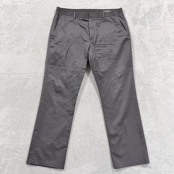 Bonobos Pants Friday Straight Leg Mens 35x30* Slim Fit Gray Preppy - Picture 1 of 10